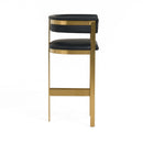 Modrest Boswell - Modern Black + Matte Gold Barstool