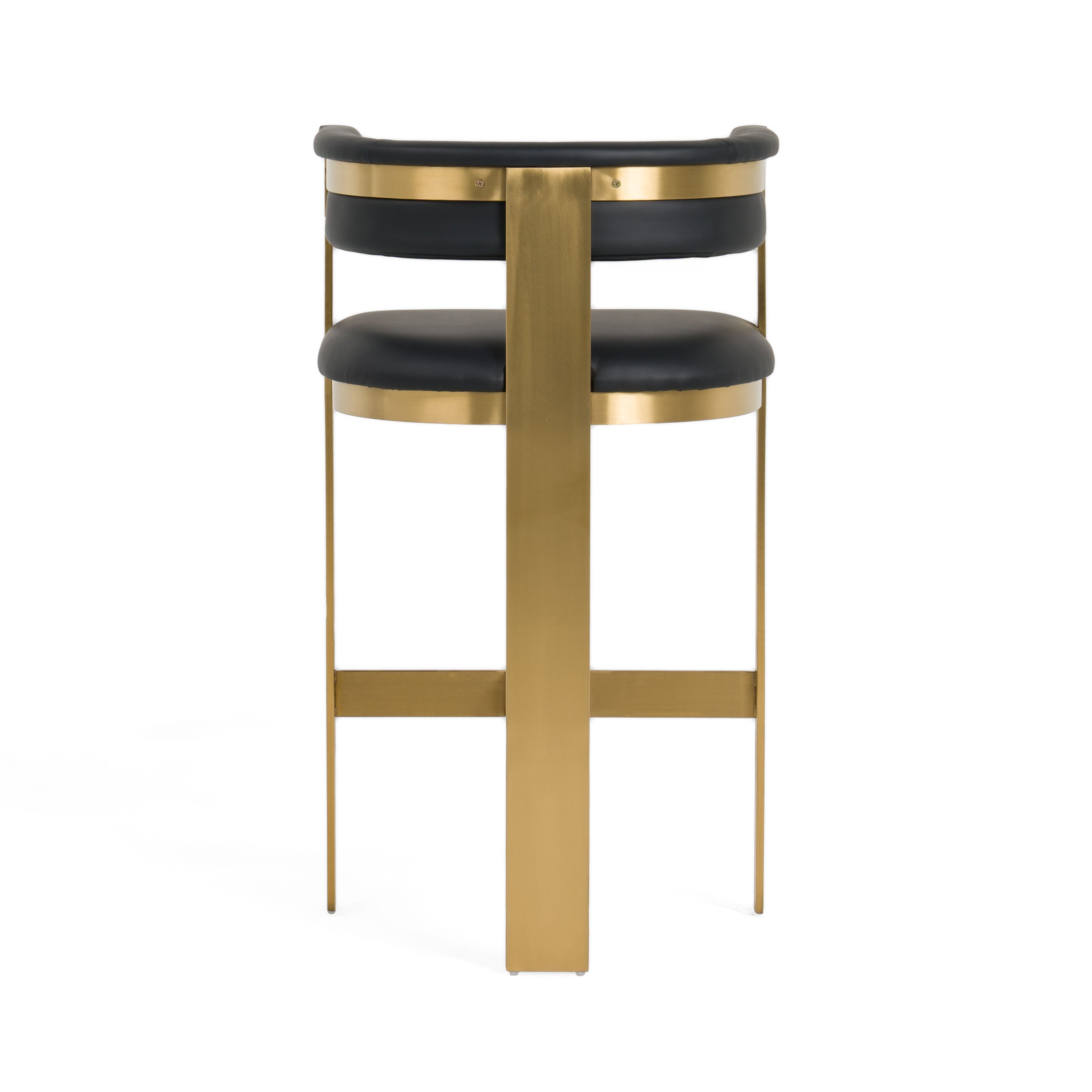 Modrest Boswell - Modern Black + Matte Gold Barstool