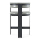 Modrest Boswell - Modern Grey Faux Leather + Black Counter Chair