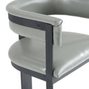 Modrest Boswell - Modern Grey Faux Leather + Black Counter Chair