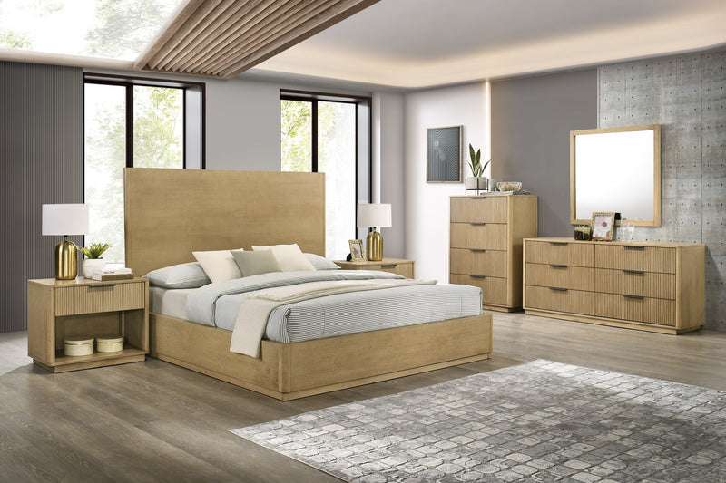 Nova Domus Santa Monica - Modern Natural Oak Bed