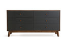 Nova Domus Dali Mid-Century Grey & Walnut Dresser