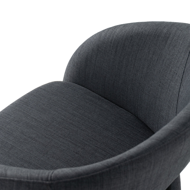 Modrest Brea - Charcoal Fabric Dining Chair