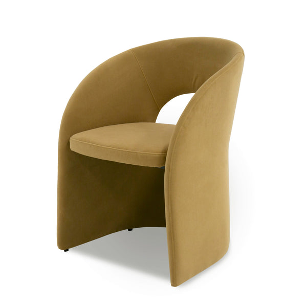 Modrest Brea - Modern Tan Fabric Dining Chair