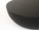 Modrest Bronte - Modern Black Concrete Round Coffee Table
