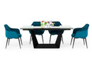 Modrest Bronwin - Modern Black Glass Extendable Dining Table