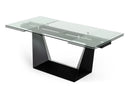 Modrest Bronwin - Modern Black Glass Extendable Dining Table