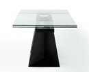 Modrest Bronwin - Modern Black Glass Extendable Dining Table