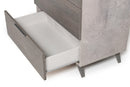 Nova Domus Bronx Italian Modern Faux Concrete & Grey Chest