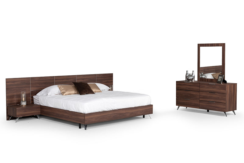 Nova Domus Brooklyn Italian Modern Walnut Nightstand