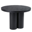 Modrest Bruni - Modern Black Concrete Round Dining Table