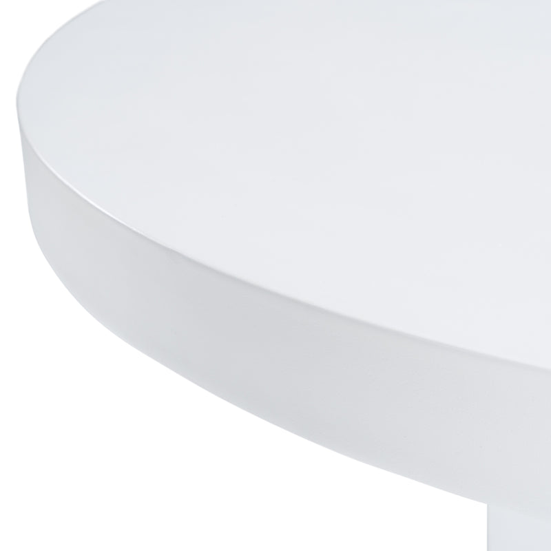 Modrest Bruni - Modern White Concrete Round Dining Table