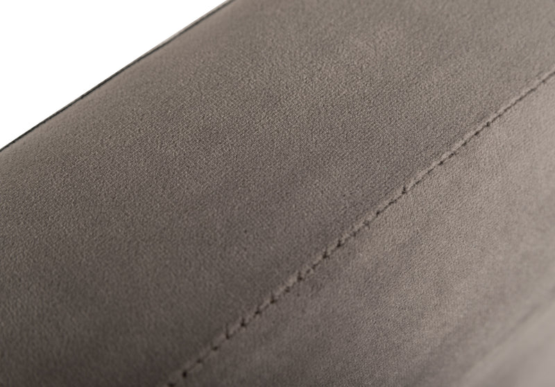 Nova Domus Bryan Modern Grey Velvet & Gold Bed