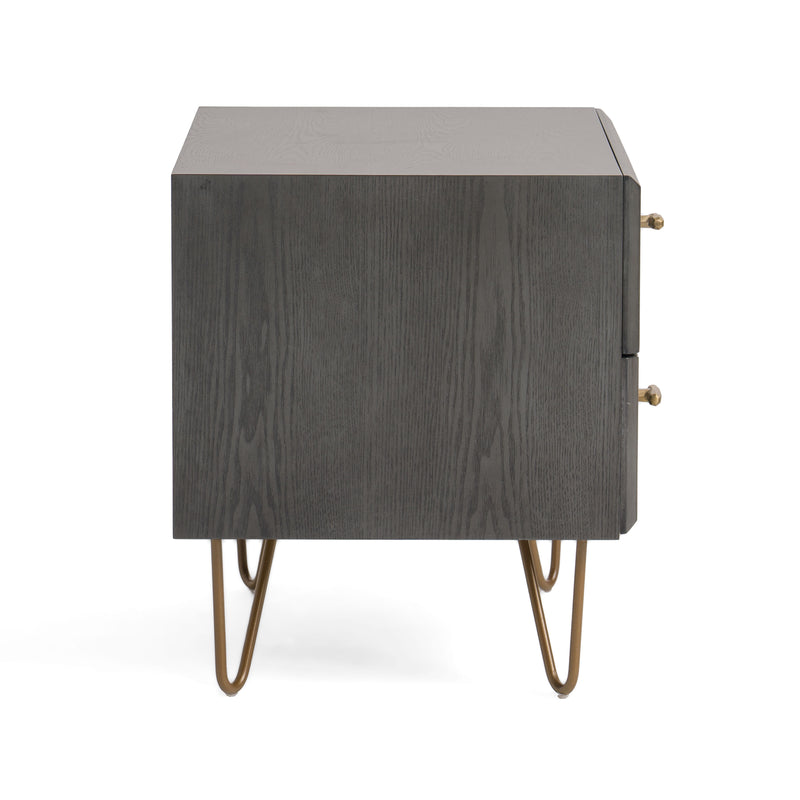 Modrest Bryan - Modern Grey Nightstand