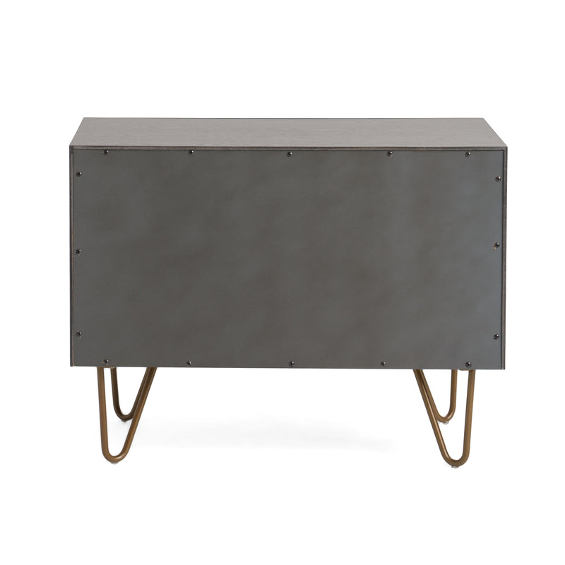 Modrest Bryan - Modern Grey Nightstand