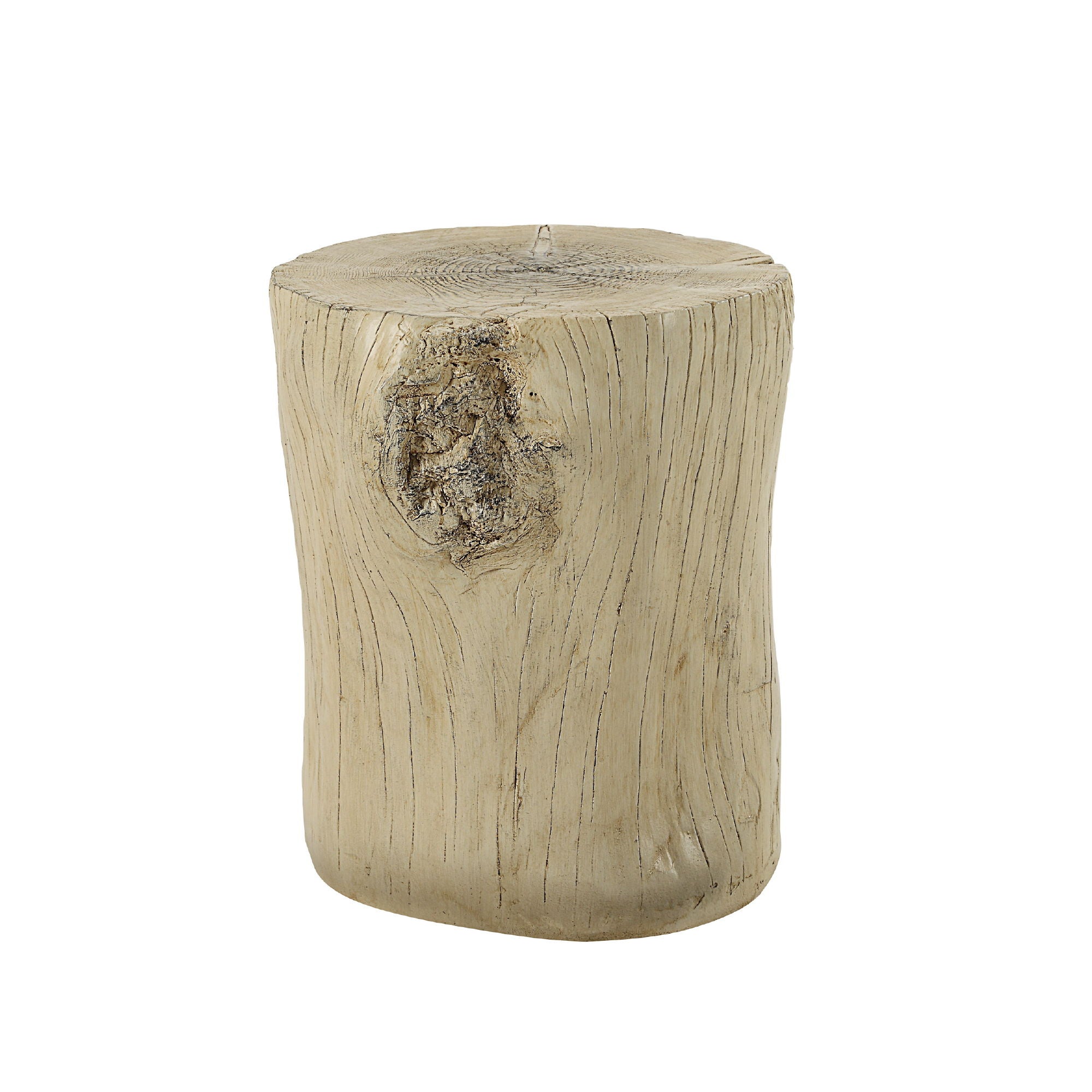 Gene - Fiber Concrete Accent Table - Brown