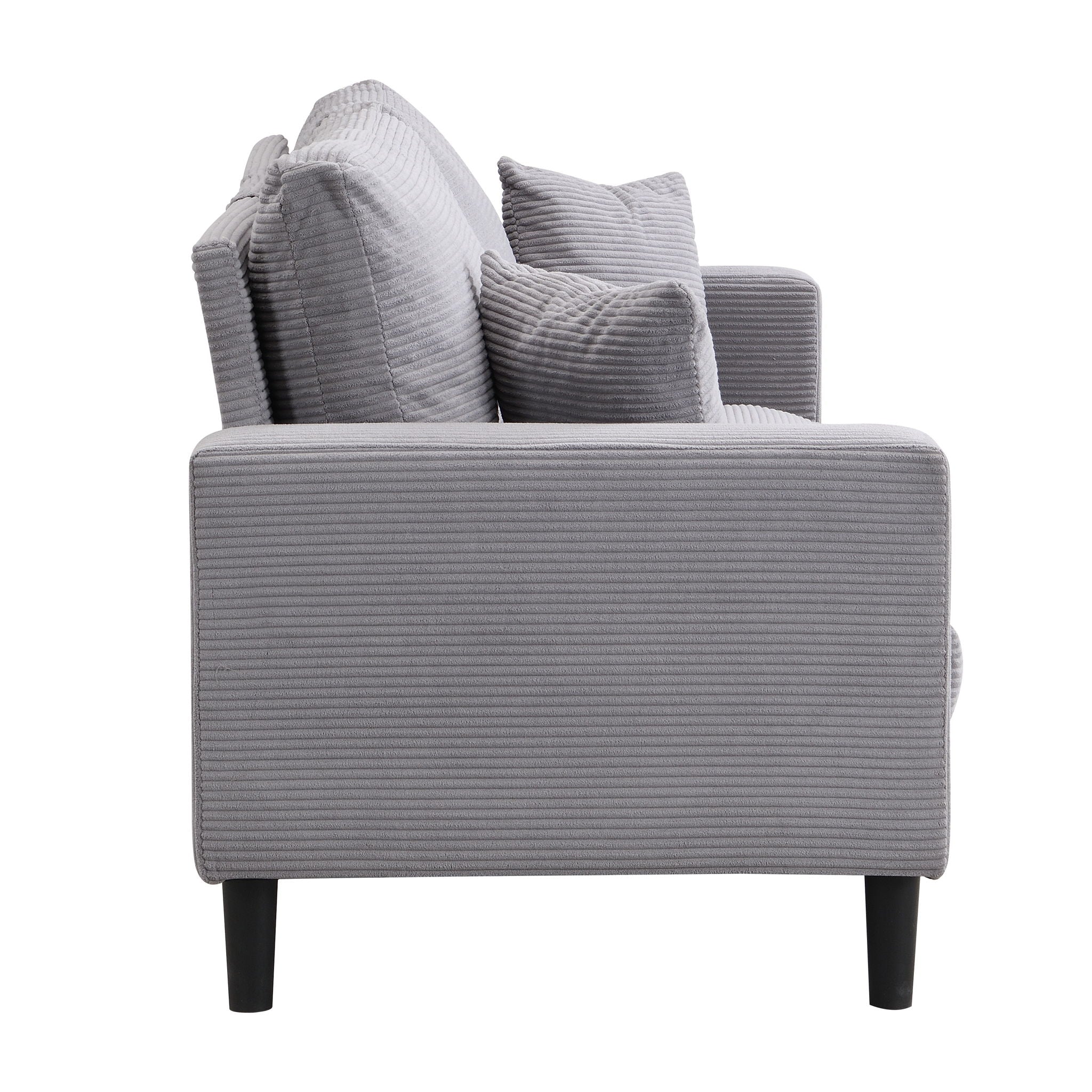 Modern Upholstered 2 Piece Sofa Set With 3 Seater And 2 Seater