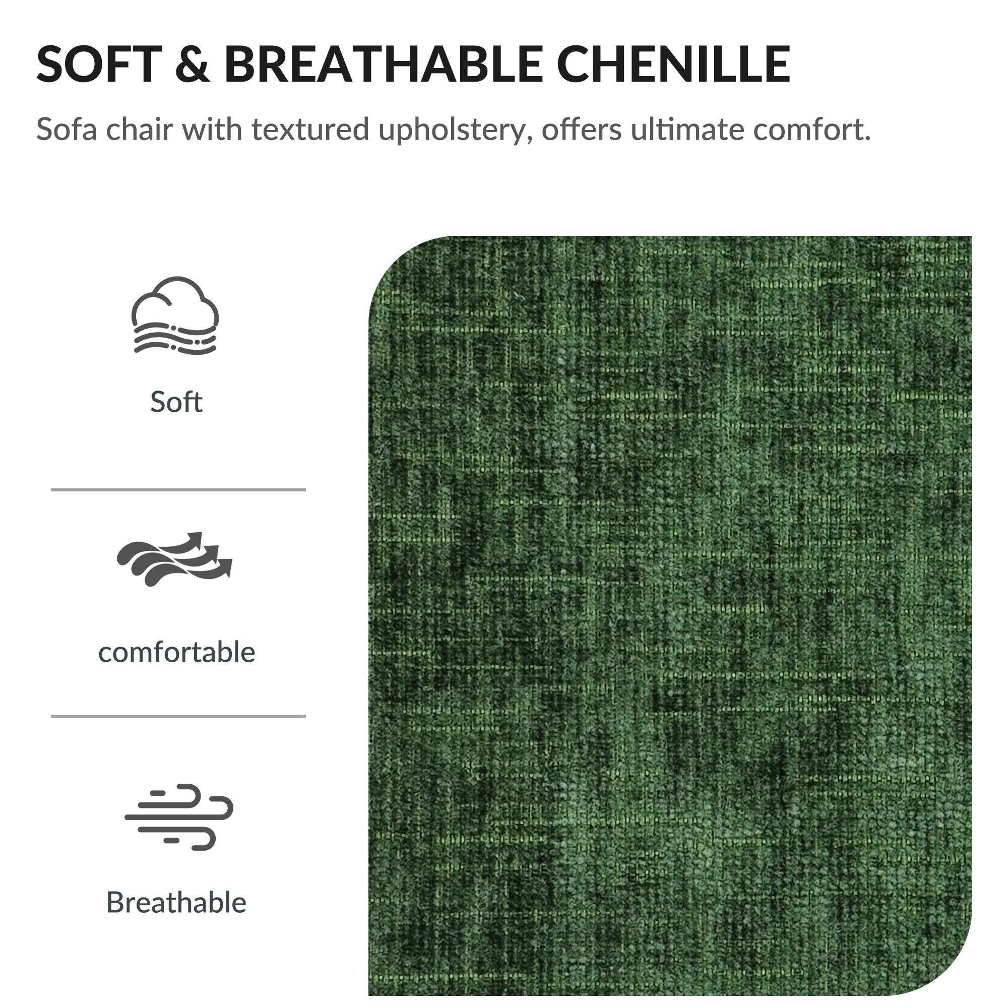 Fabric Sofa Bed With Cupholders And USB Charging Ports Chair For Living Room