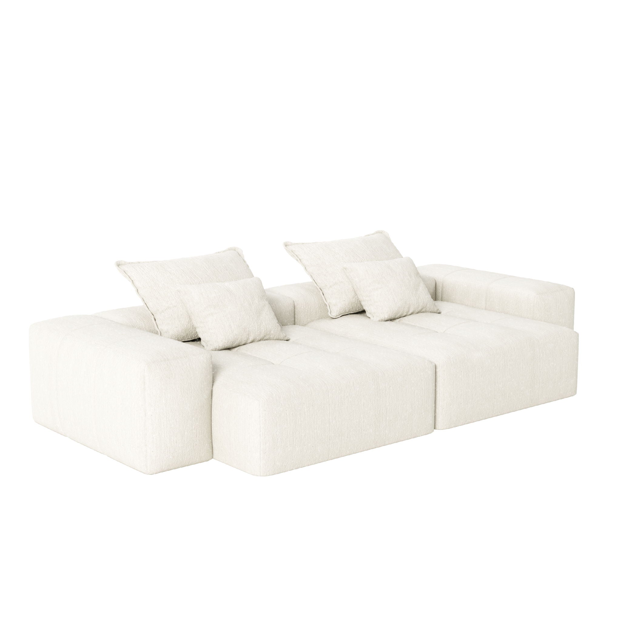 Modern Oversized Diy Combination Modular Sectional Sofa With Pillows