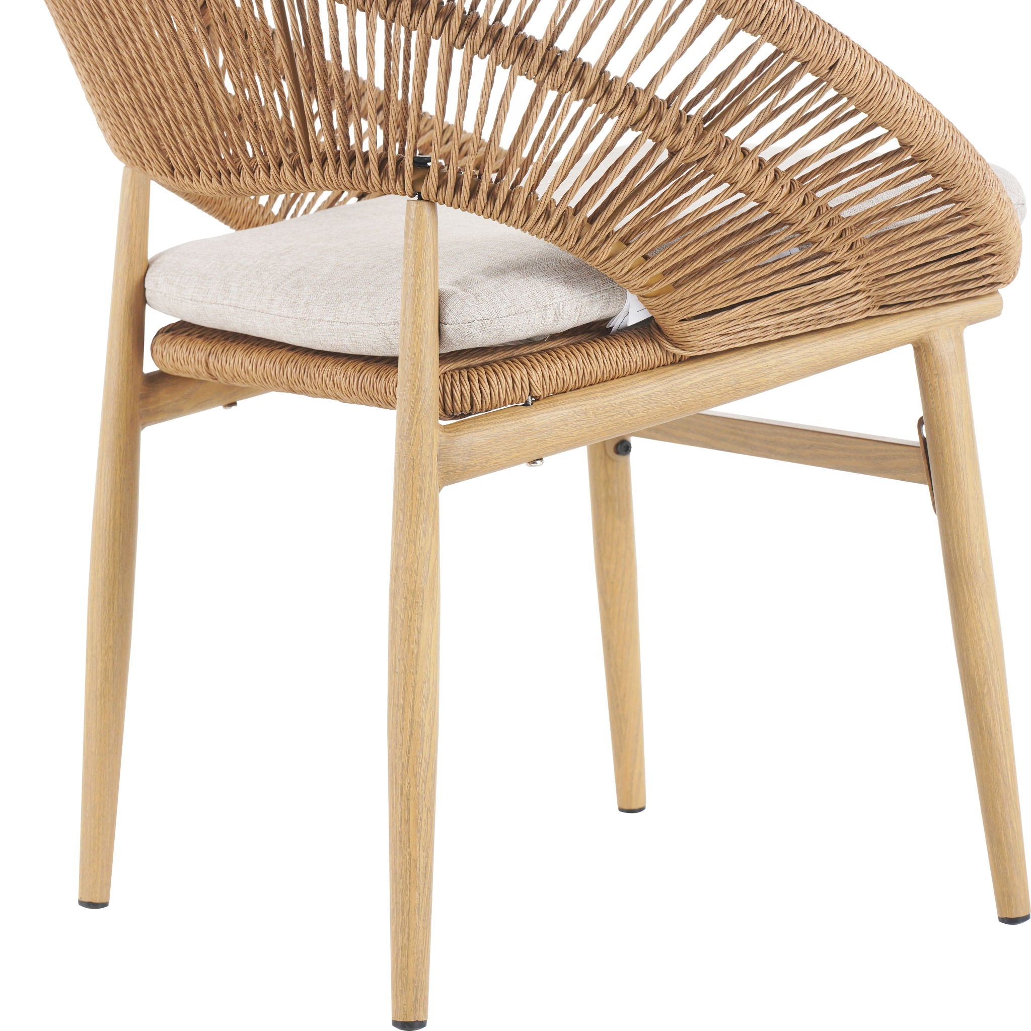 Cyril - Outdoor Papasan Style Dining Chair (Set of 2)