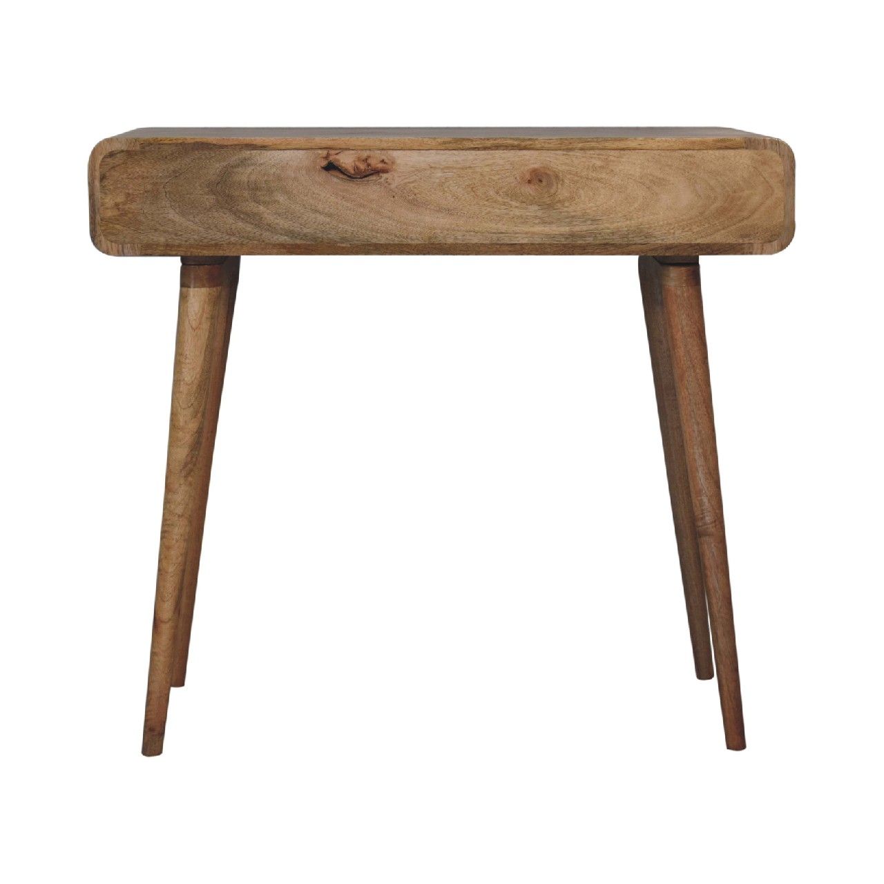 Curved Writing Desk - Oak