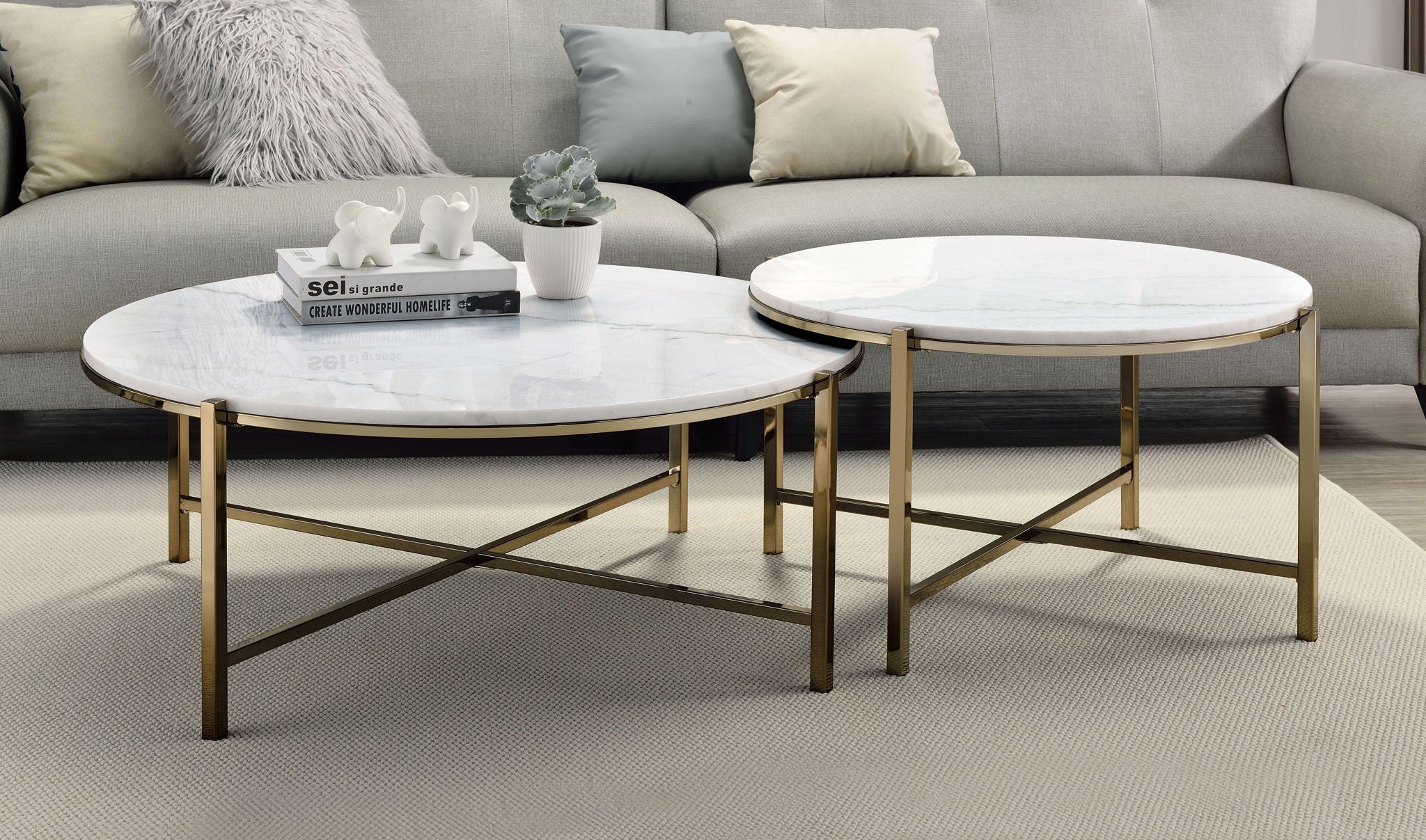 Zaidee - Nesting Table Set - White