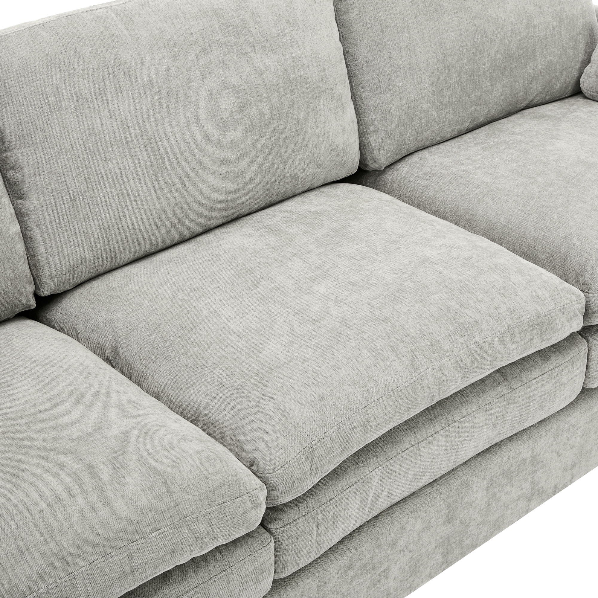 Cozy Upholstered Cushion Loveseat Sofa For Living Room