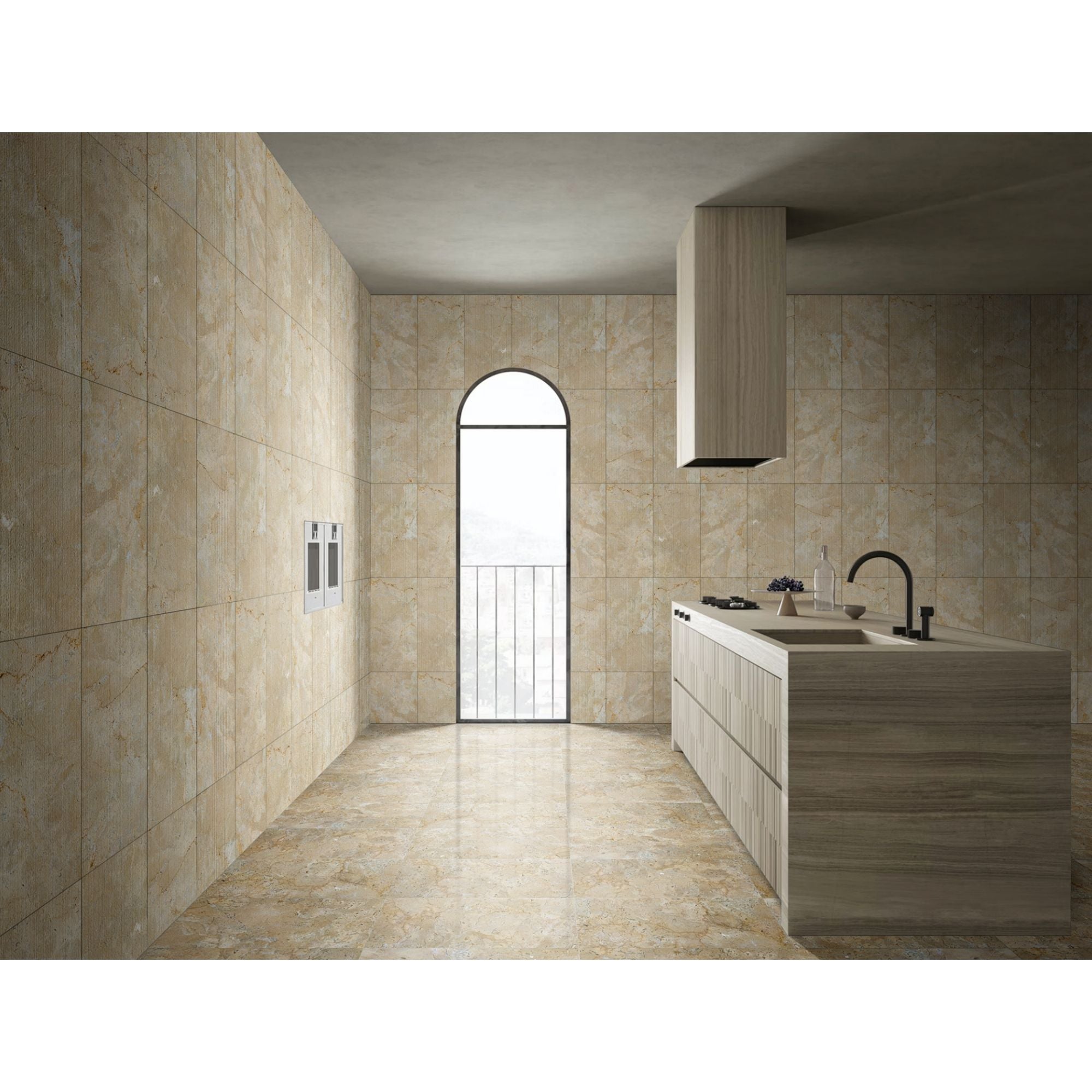 Textured Finished, 3D Tiles For Wall Decoration (Set of 4)