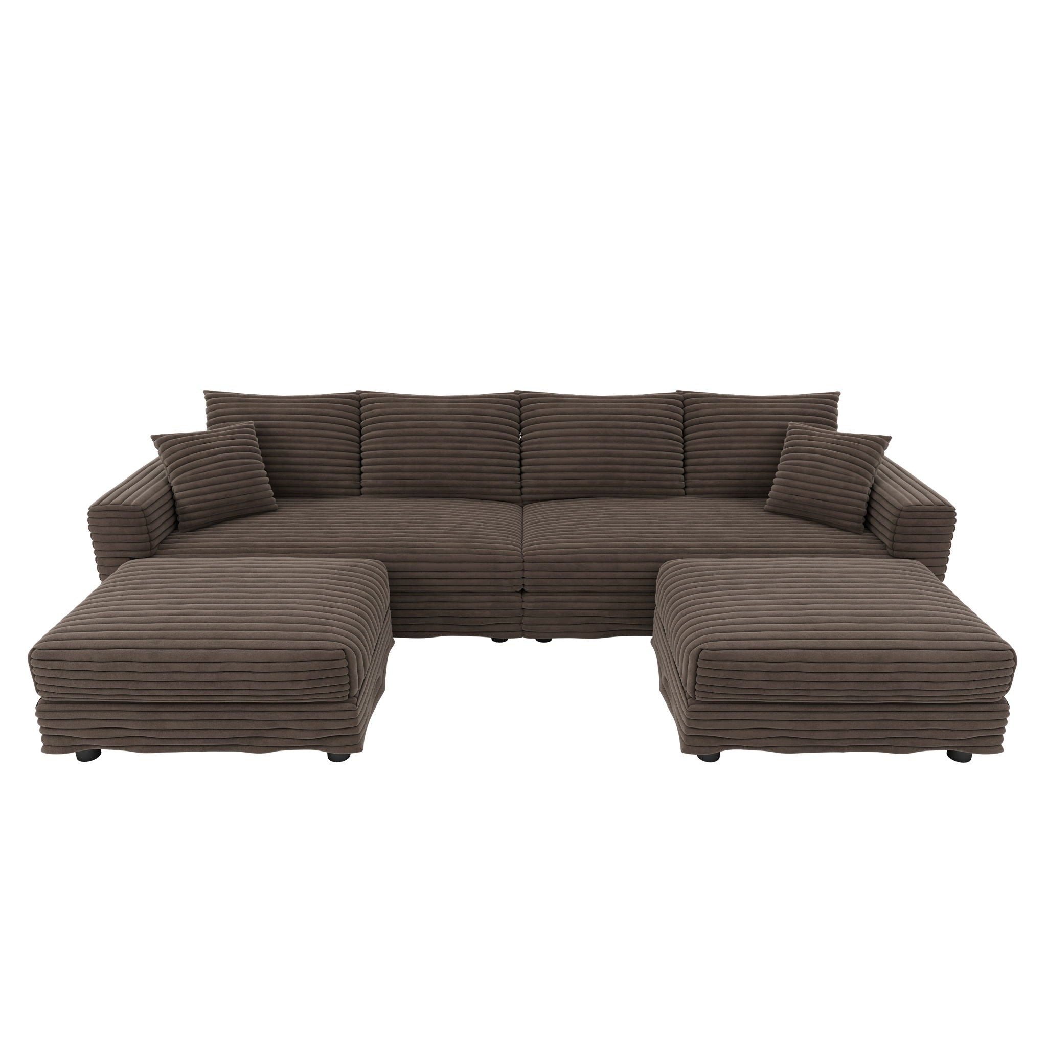 Modern Comfy Upholstered Sofa Cloud Couch & Deep Seat Couches