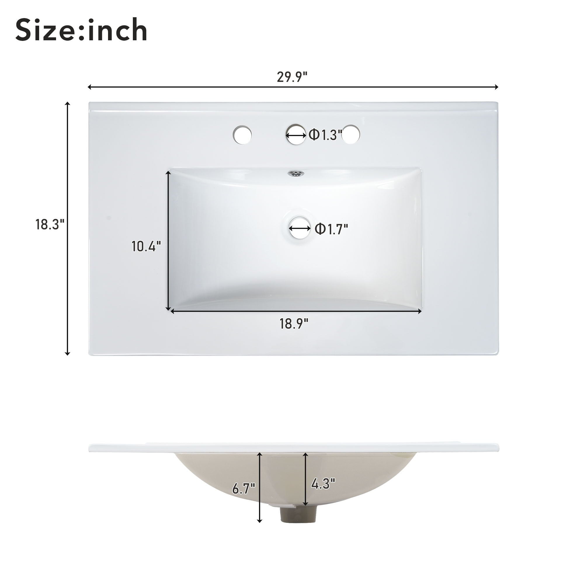 Bathroom Vanity Cabinet With Doors, Soft Close Design