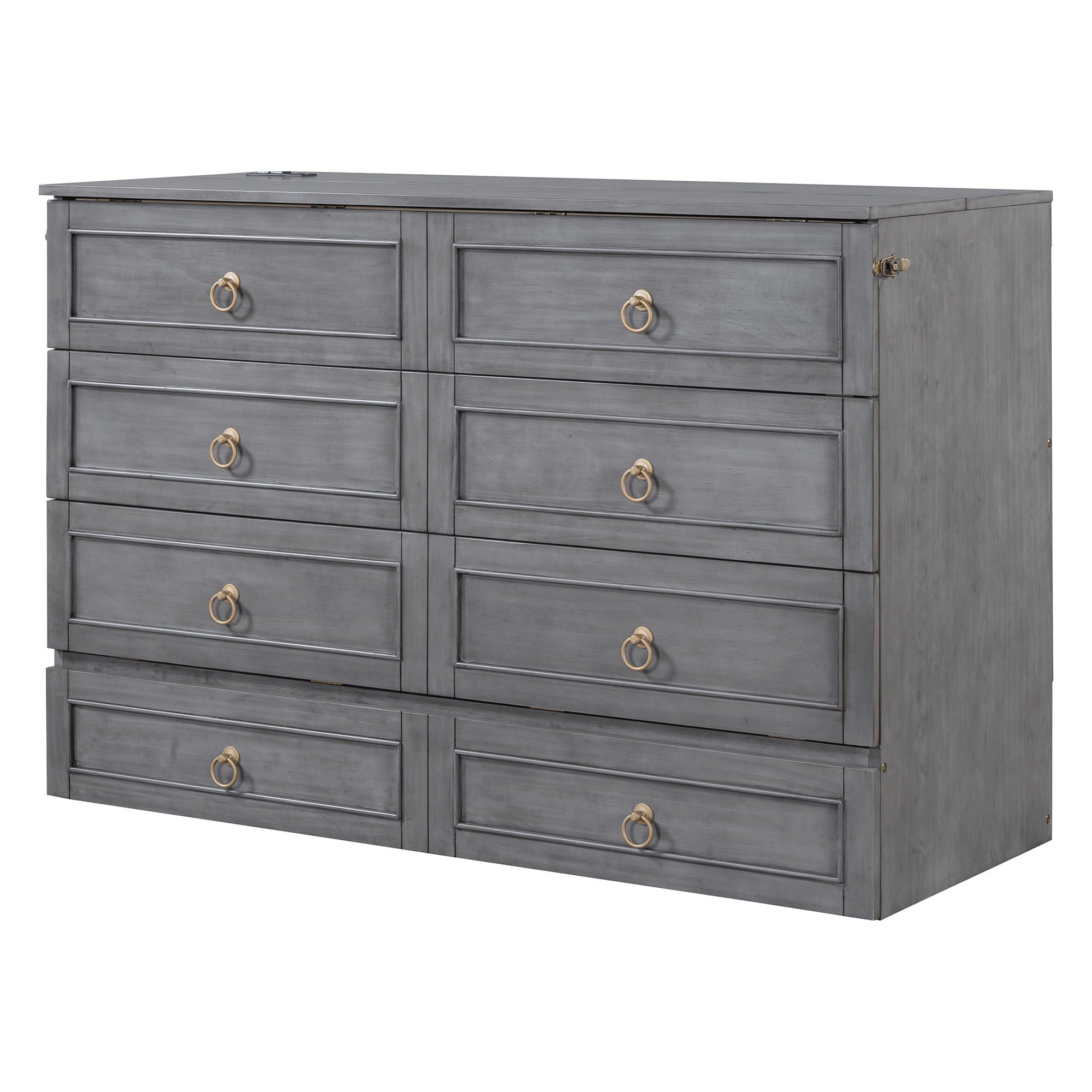 Murphy Bed With Large Drawers And Stylish Design