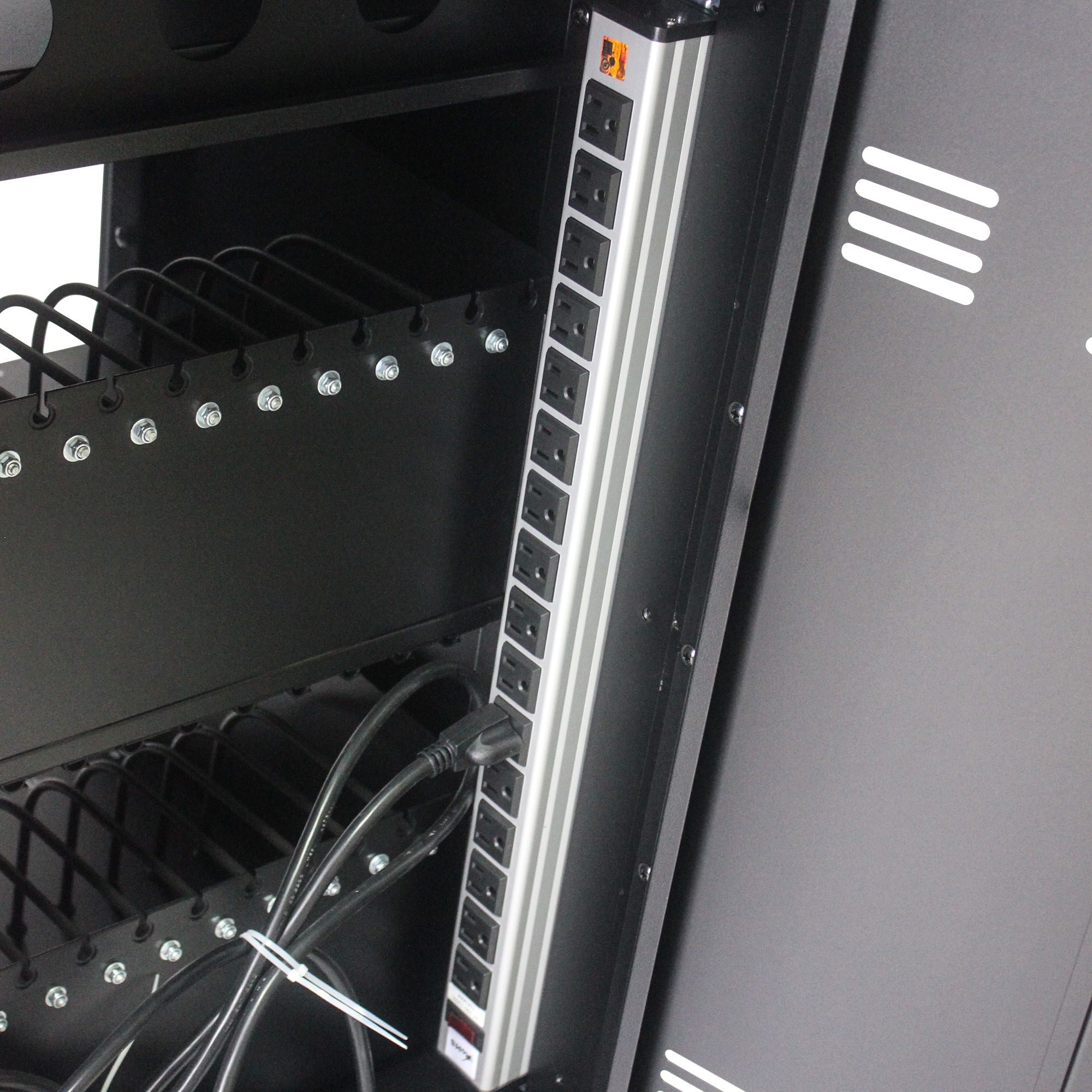 Mobile Charging Cart And Cabinet For Tablets Laptops 30 Device With Combination Lock