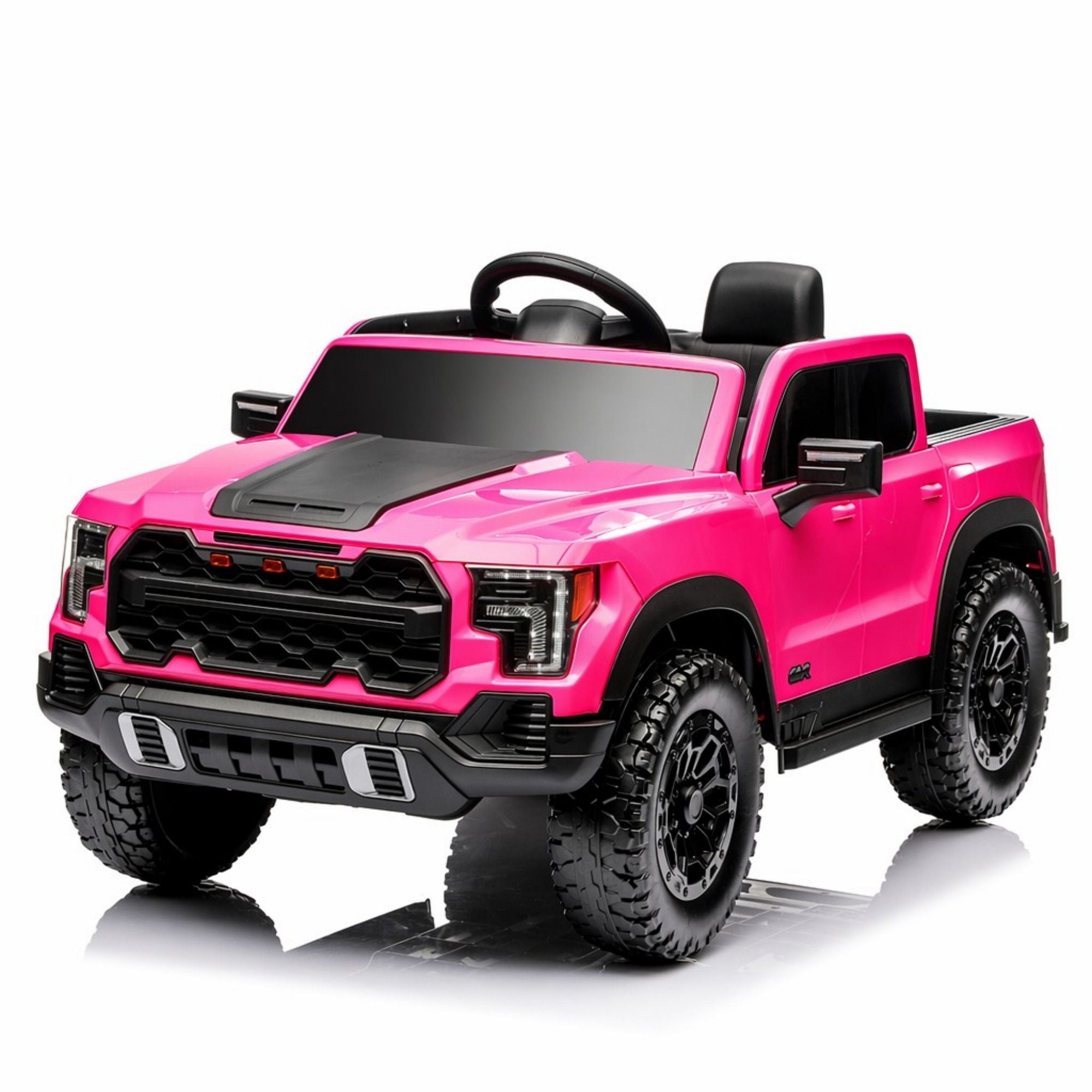 12V Kids Ride On Car With Remote Control, 4 Wheel Shock Absorption, Multifunctional Music Player Perfect Gift For Toddlers - Pink