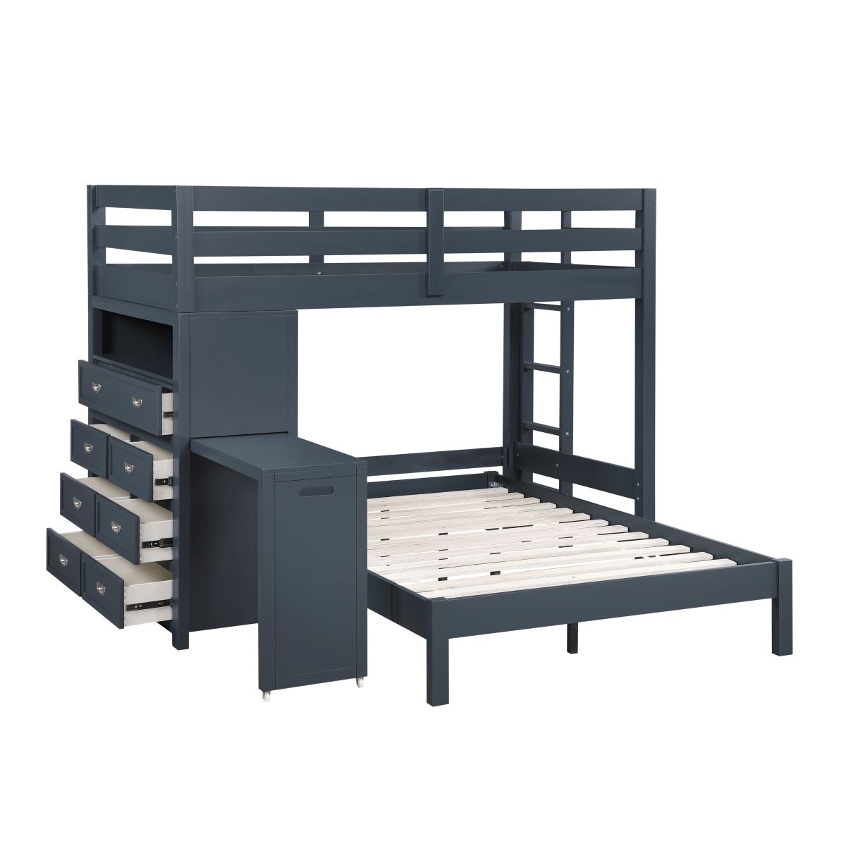 Sloane - Loft Bunk Bed With Chest And Hidden Desk
