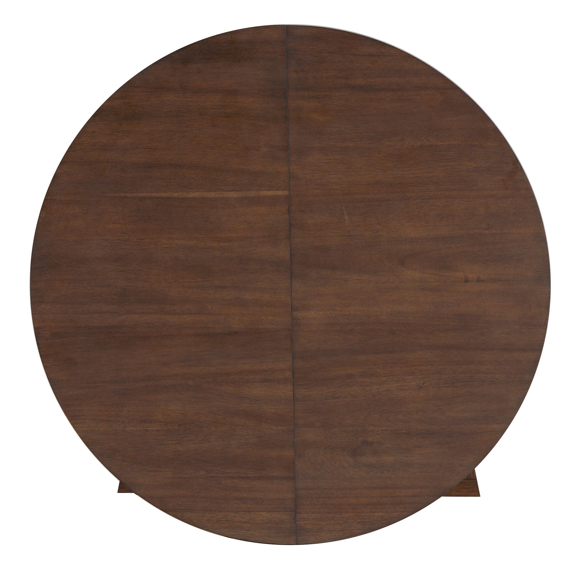 Dining Set With Leaf Round Table And 4 Upholstered Chairs