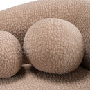 Divani Casa Calico - Contemporary Tan Fabric 4-Seat Sofa