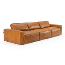 Divani Casa Cambria - Modern Cognac Leather Sofa