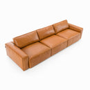 Divani Casa Cambria - Modern Cognac Leather Sofa