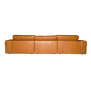 Divani Casa Cambria - Modern Cognac Leather Sofa
