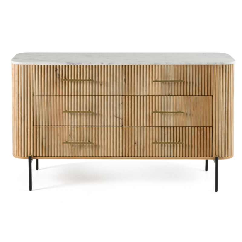 Modrest - Cambridge White Marble & Mango Dresser