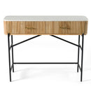 Modrest - Cambridge White Marble & Mango Vanity Table