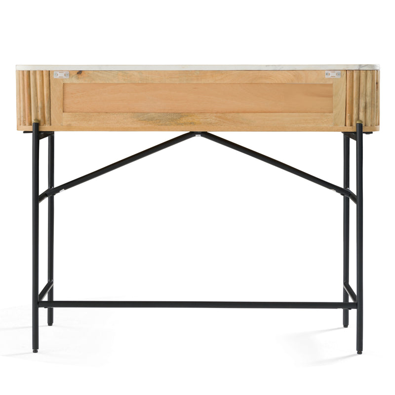 Modrest - Cambridge White Marble & Mango Vanity Table