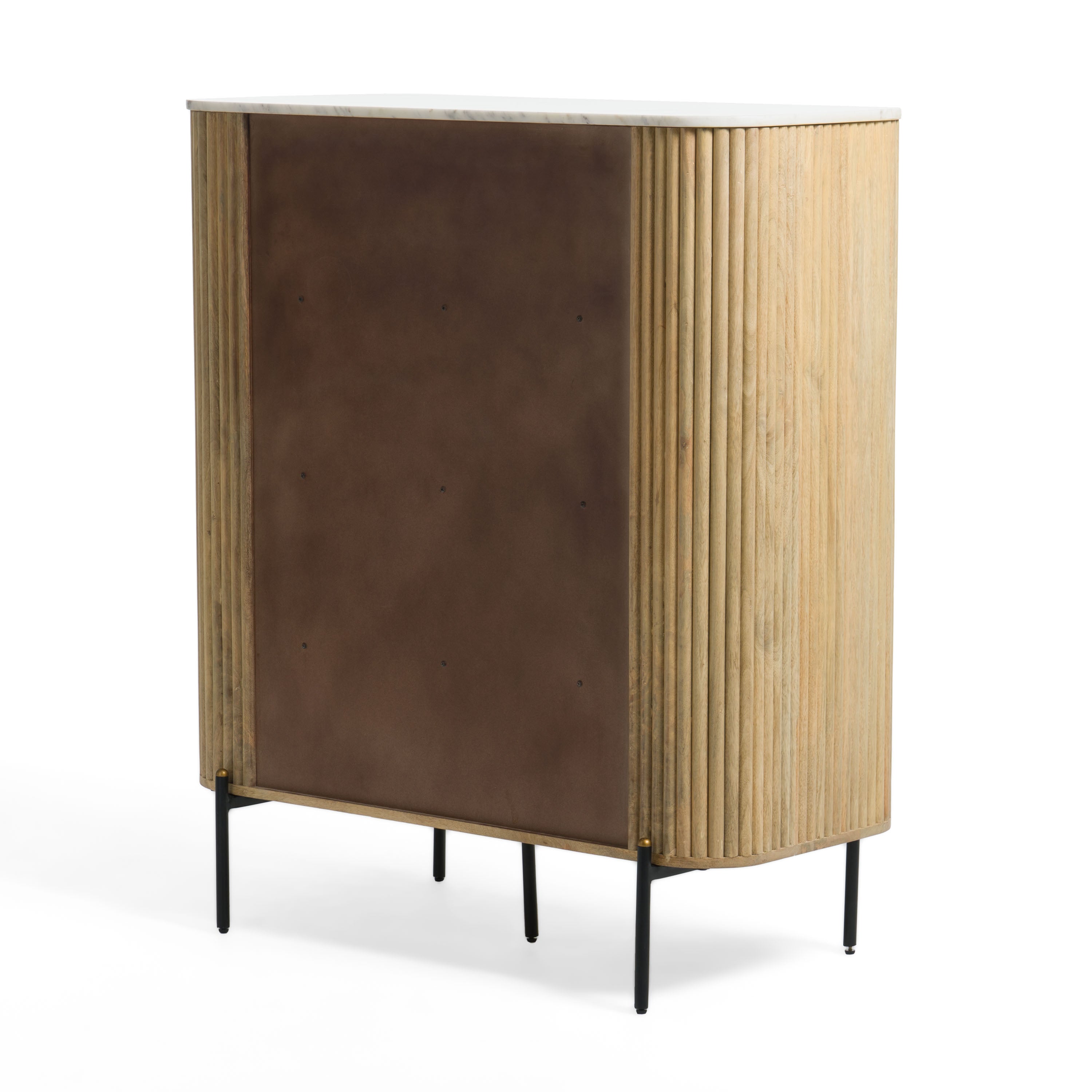 Modrest - Cambridge White Marble & Mango Tall Buffet
