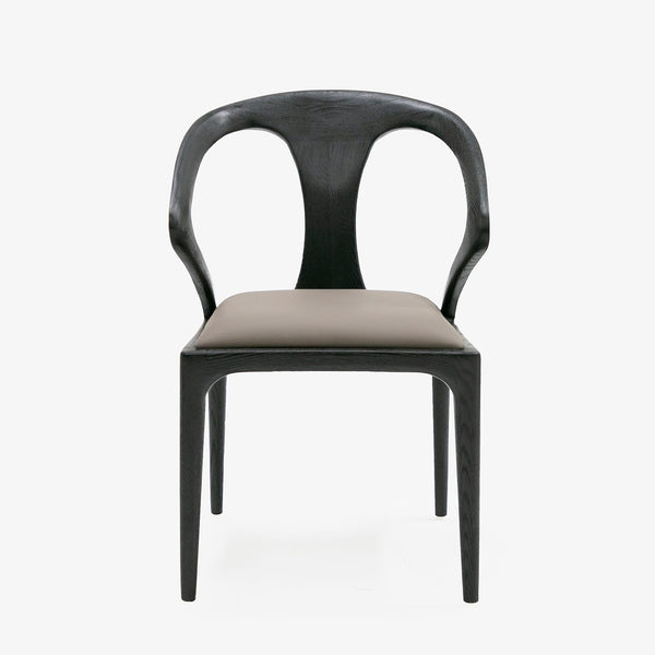 Modrest Campbell - Mid-Century Modern Grey & Black Ash Dining Chair