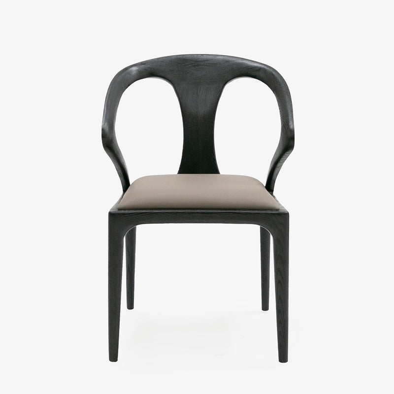 Modrest Campbell - Mid-Century Modern Grey & Black Ash Dining Chair