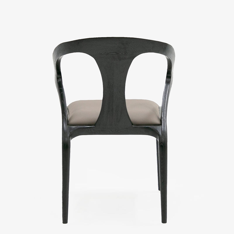 Modrest Campbell - Mid-Century Modern Grey & Black Ash Dining Chair
