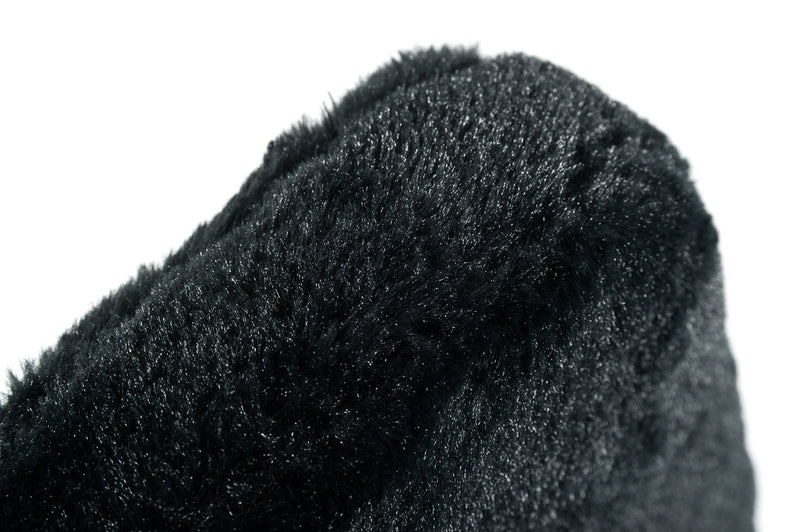 Candace - Modern Black Faux Fur Dining Chair (Set of 2)