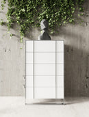 Modrest Cartier - Modern White + Stainless Steel Chest