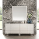 Modrest Cartier - Modern White + Stainless Steel Dresser
