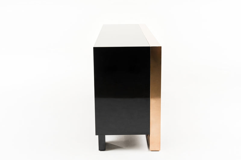 Nova Domus Cartier Modern Black & Rosegold Buffet